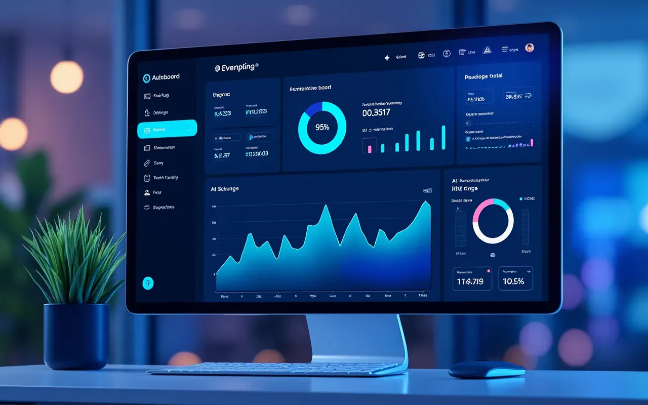 Dashboard d'un outil d'automatisation low-code pour PME